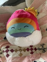 RARE Squishmallow  Face Sunshine Rainbow w/Clouds ULTRA SOFT Plush Kelly toys - £19.05 GBP