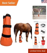 2-Pack Hoof Soaking Boots for Effective Equine Hoof Treatment - Large Size - $40.50