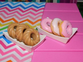 Our Generation donuts french crullers snacks dessert lot fit American Girl Doll - £12.40 GBP