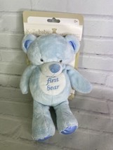 Kelly Baby My First Bear Soft Blue Boys Plush Lovey Stuffed Animal Toy Kellytoy - £23.74 GBP