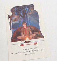Vintage 1983 Annual Banquet Wazhazee OA Order Arrow Boy Scout of America BSA - £9.09 GBP