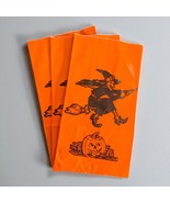 VTG Halloween Magic Lanterns Luminarias Witch Pumpkin Candle Bags Pathwa... - $8.86