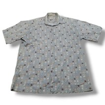 Vintage Campia Moda Shirt Size Medium M Button Up Shirt Short Sleeve 100% Cotton - £26.51 GBP