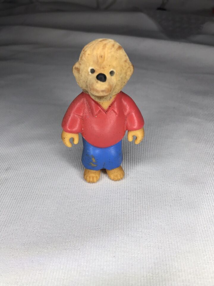 Vintage Berenstain Bears Brother Bear 3&quot; Toy Figure 1988 Flocked - $9.99