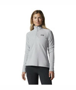 Mountain Hardwear Women’s Large Fleece Microchill 2.0 Quarter Zip Grey NWT - $88.28 CAD