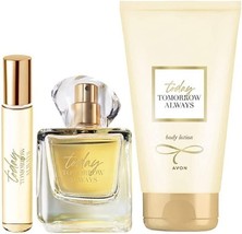 AVON Today Perfume Set - 3 pieces 50ml EDP, 150ml Body Lotion and 10ml EDP - £50.81 GBP