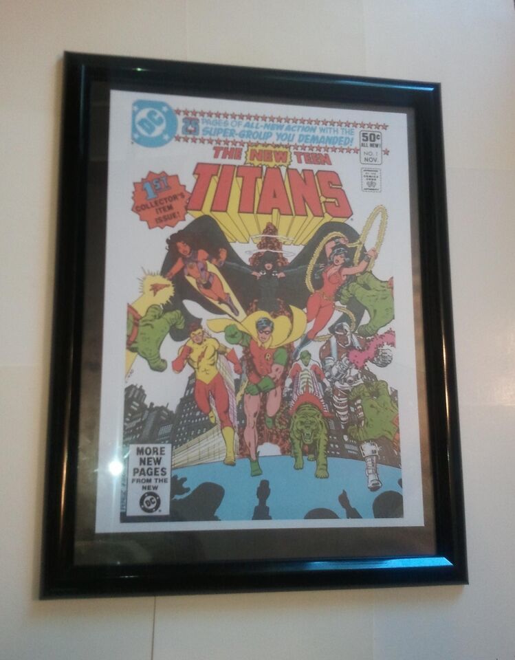 New Teen Titans #1 Poster FRAMED Robin (1980) by George Perez TV Series DCU - $89.99