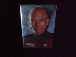 Star Trek Next Generation Captain Pickard Patrick Stewart Pin Back Button 2x3&quot; - $10.00