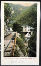 c1906 Rubio Canyon Mount Lowe Railway near Pasadena CA Railroad Train Postcard - £7.58 GBP