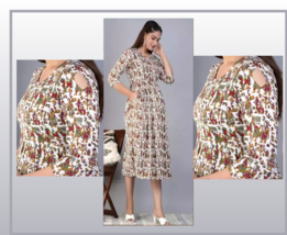 Attractive Pregnant / Maternity Women Kurti Gown Suit Easy baby Feeding ... - £27.61 GBP