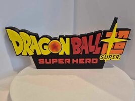 Dragon Ball Super Super Hero 3D Logo Sign Desk Display Wall Art Anime Co... - $14.69
