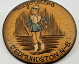 Majorettes D&#39;Edmunston NB Pinback French Francais 2.25&quot; Vintage Pin Button - £2.32 GBP