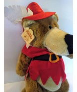 Semo Cuddlies Toys Brown Bear ELF Big Bad Wolf 16&quot; Plush SAI Red Outfit - £45.83 GBP