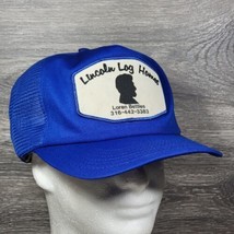 VTG Lincoln Log Homes Snapback Trucker Hat Cap Kansas Patch Mesh Foam MISSING - £12.17 GBP