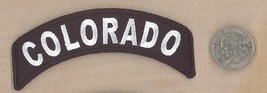 Colorado Rocker Style IRON-ON / SEW-ON Embroidered Shoulder Patch 4&quot;x 1.75&quot; - £3.80 GBP