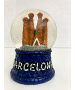 Barcelona, Spain Sagrada Familia Cathedral monuments mini snow globe - $31.19 CAD