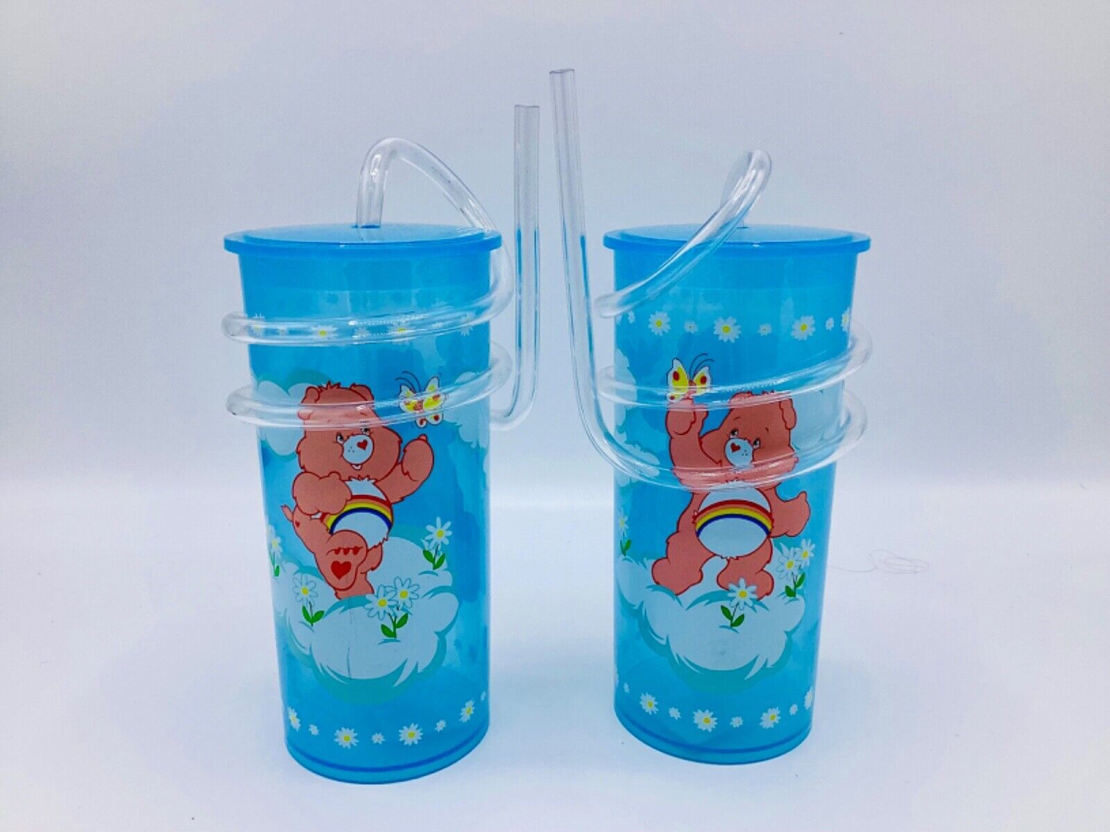 Zak Designs Care Bears Twist Straw Cup Set Of Two - $15.00