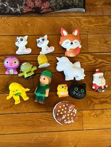 Mixed Lot of Reindeer Cake Santa Claus Elf Black Kitty Cat Fox Owl Sloth Squishi - £10.35 GBP