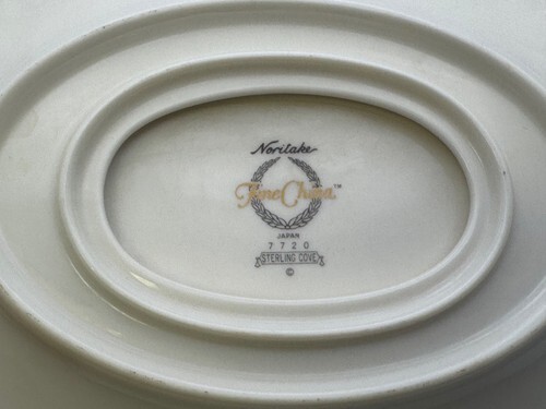 Noritake Fine China STERLING COVE Gravy Boat with Attached Underplate Item image 5