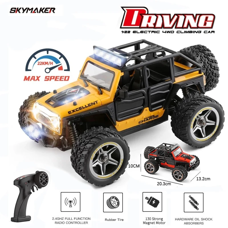 Wltoys 22201 RC Car 1/22 2.4G 2WD Vehicle Models Propotional Control Withe - $57.93+