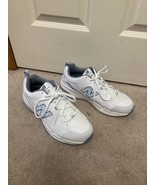 New Balance 608 Athletic Trainer Shoes Women&#39;s Sz 11 WX608WB5 White/ Blu... - $29.45