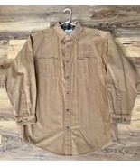 Carhartt Shirt L Flannel Lined Work-wear Outdoors Button Up Collared Sha... - $44.55