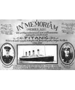 THE TITANIC 8X1O PHOTO IN MEMORIAM PICTURE CAPT. SMITH R.I.P. 1912 MOVIE - $4.94