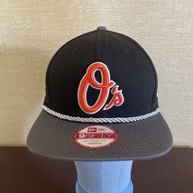 Baltimore Orioles O&#39;s Logo MLB New Era 9Fifty Black/Gray Rope Snap back Hat - $23.36