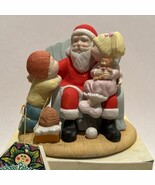 Vtg 1984 Cabbage Patch 5403 Christmas Wishes Kids with Santa Claus Figurine - $25.96 CAD