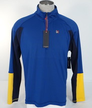 Tommy Hilfiger Athlete Men's 1/4 Zip Pullover Training Shirt Blue   646130314060 - $89.99