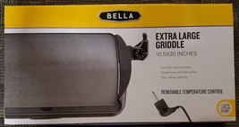 Brand New BELLA Ceramic 10.5 x 20 inch Electric Griddle Large Camping RV... - $17.72