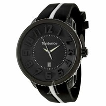 NEW Tendence 02033010AAE4 Men&#39;s Gulliver White Accent Black Silicone Watch 100m - £73.75 GBP