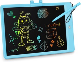 LCD Writing Tablet 10 Inch Colorful Toddler Doodle Board Drawing Tablet Erasable - £25.88 GBP