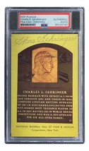 Charlie Gehringer Firmado 4x6 Detroit Tigers Hof Placa Tarjeta PSA/DNA 85025740 - £69.75 GBP