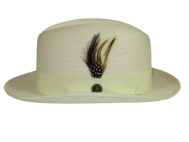Men Bruno Capelo Summer Spring Soft Straw Style Hat Godfather GF209 Ivory Cream - £43.95 GBP