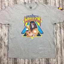 Men’s WWE Ultimate Warrior Unleash Your Warrior Gray T-Shirt WWF XLarge - £14.37 GBP