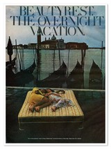 Beautyrest Mattresses Overnight Vacation Vintage 1973 Full-Page Magazine Ad - £7.62 GBP