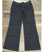 Saltaire Womens Size 8 Bootcut Relaxed Straight Leg Dark Wash Blue Jeans - $23.14