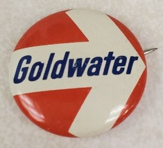 Barry Goldwater Campaign Pin Button Arrow Red White &amp; Blue - £11.48 GBP