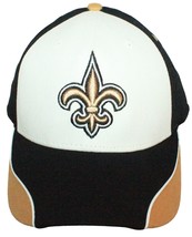 Vintage New Orleans Saints Tri-Color Logo Cap - Reebok NFL Football Hat One Size - £11.75 GBP