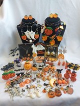 Vtg To Now Halloween Theme Costume Jewelry Lot Brooches Pins Earrings Necklaces  - £143.51 GBP