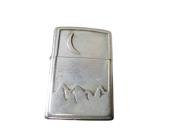 Vintage 2000 Marlboro Crescent Moon Over Mountains Zippo Lighter Made In... - $17.81