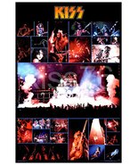 KISS 1976 ALIVE 36 x 52 Black With White Border Jumbo Custom Poster - $132.40 CAD