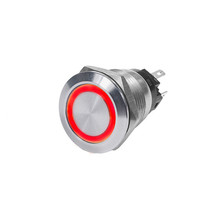 Blue Sea 4162 SS Push Button Switch - Off-On - Red - 10A - $41.84