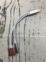 Headphone and Charger Adapter 2 in 1 3.5mm AUX Splitter Dongle - $18.99