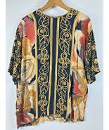 Vintage 80s AKF New York Art to Wear Bold Graphic Top Abstract Large T S... - $32.08 CAD
