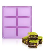 PEOVLVN Silicone Chocolate Bar Mold 6 Cavities Deep Pistachio Purple - €2,98 EUR