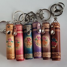 Toothpick Holder Key Chain Leather Handmade Pill Joint Stash Chapstick Case - $12.25