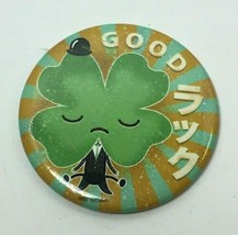 4 LEAF CLOVER &quot;GOOD&quot; PRINTED MAGNET, FREE SHIPPING - £4.70 GBP