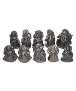 Rare Dashavtar Idols Set On Natural Sudarshan Shaligram of Gandaki River... - £977.04 GBP